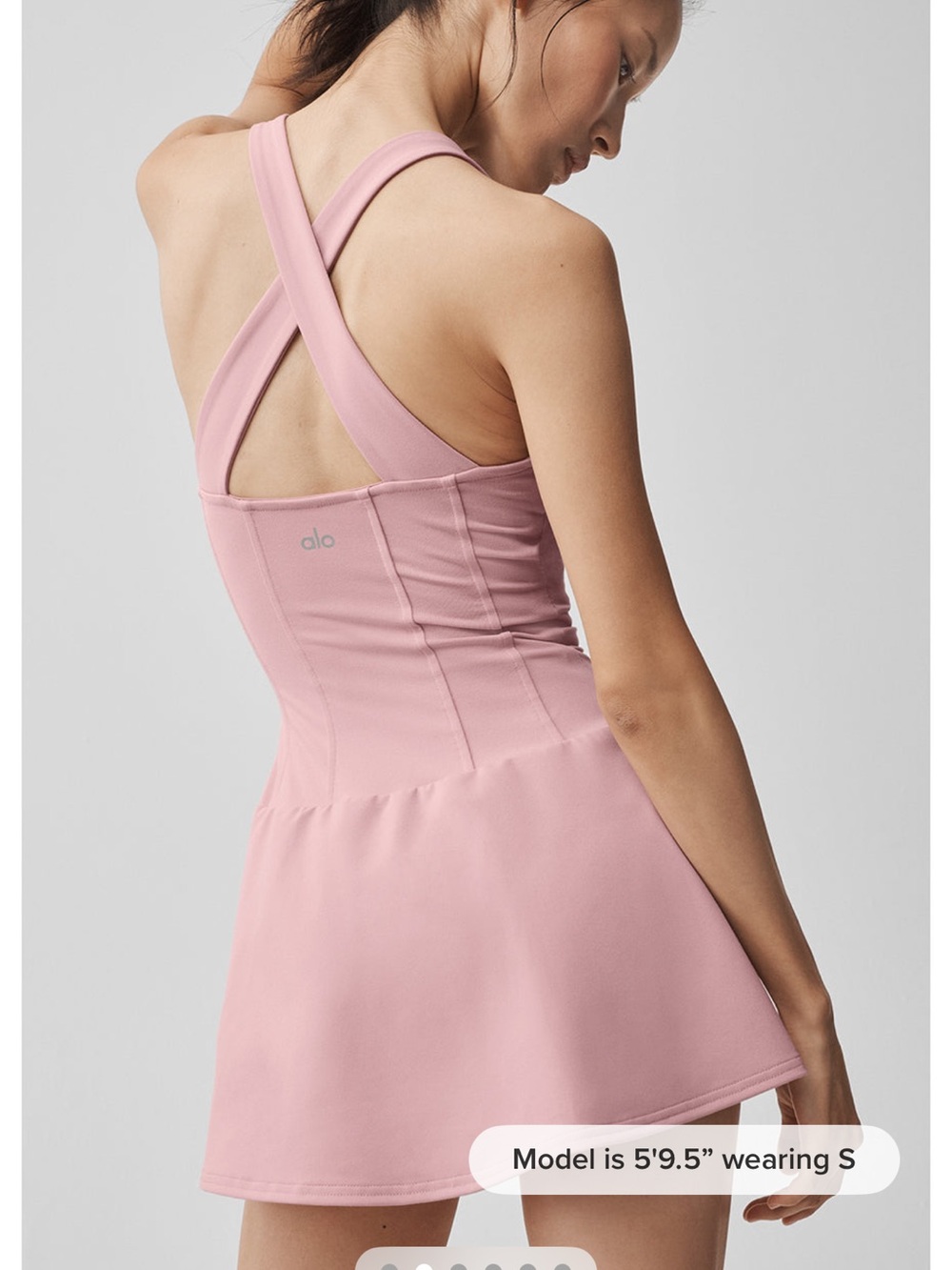 ALO Yoga Light Pink Mini Dress - Picture 3 of 14